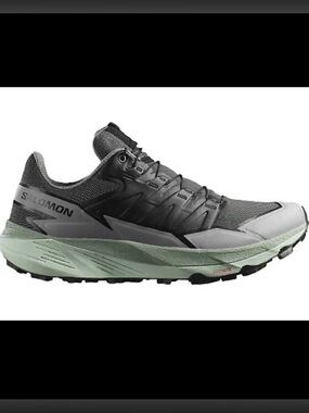 Salomon Thundercross Trail Running Shoes Men sz 9.5 Asphalt / Sharkskin / Spray